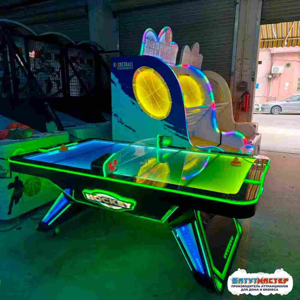 Аэрохоккей большой коммерческий «Радар» для игровых зон, 210×120×98 см