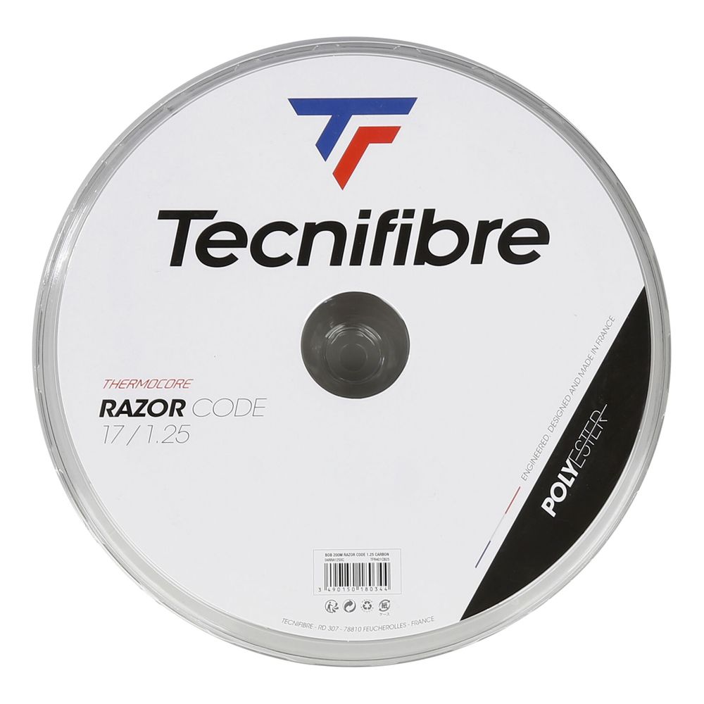 Струны теннисные Tecnifibre Razor Code 200m String Reel - Grey