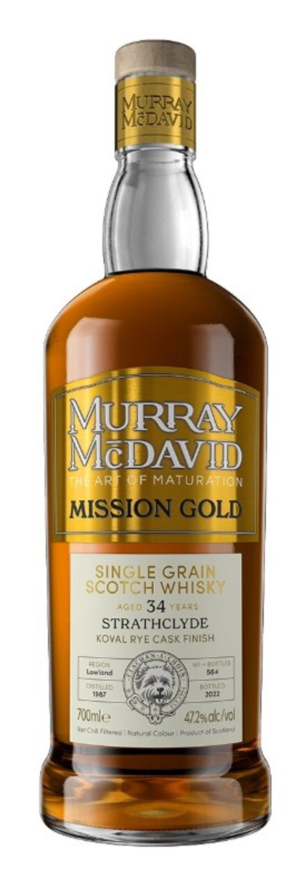 Виски Murray McDavid, Mission Gold Strathclyde 34 Years Old, 0.7 л