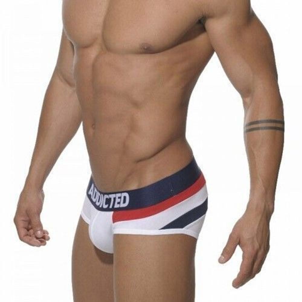 Мужские трусы брифы белые в стиле Франции Seobean Addicted World Cup Brief France Style