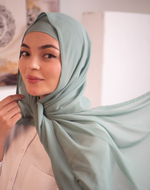 хиджаб шарф пудра шифон