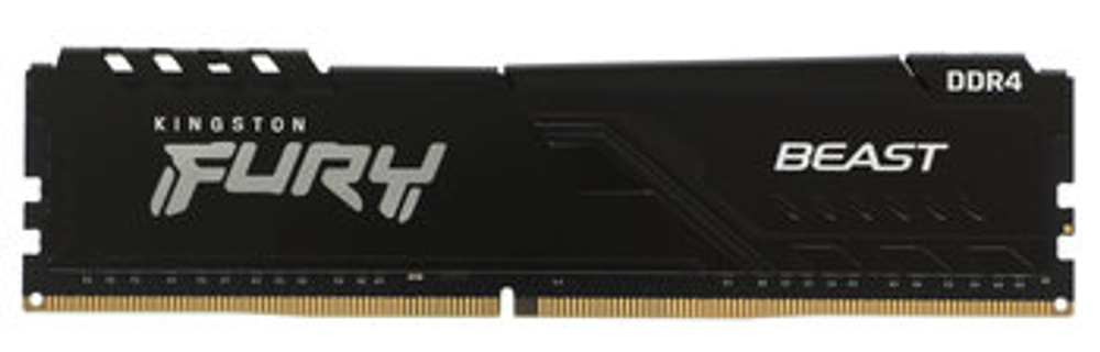 Оперативная память KINGSTON FURY Beast DDR4 8GB 3200MHz CL16 UDIMM Non-ECC KF432C16BB/8
