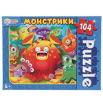 Пазл 104эл. "Монстрики" в коробка 4680107915207 (Умные игры)