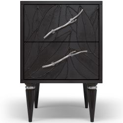 Тумба Арт Колор leaves Классик Сильвер Терпкий коричневый