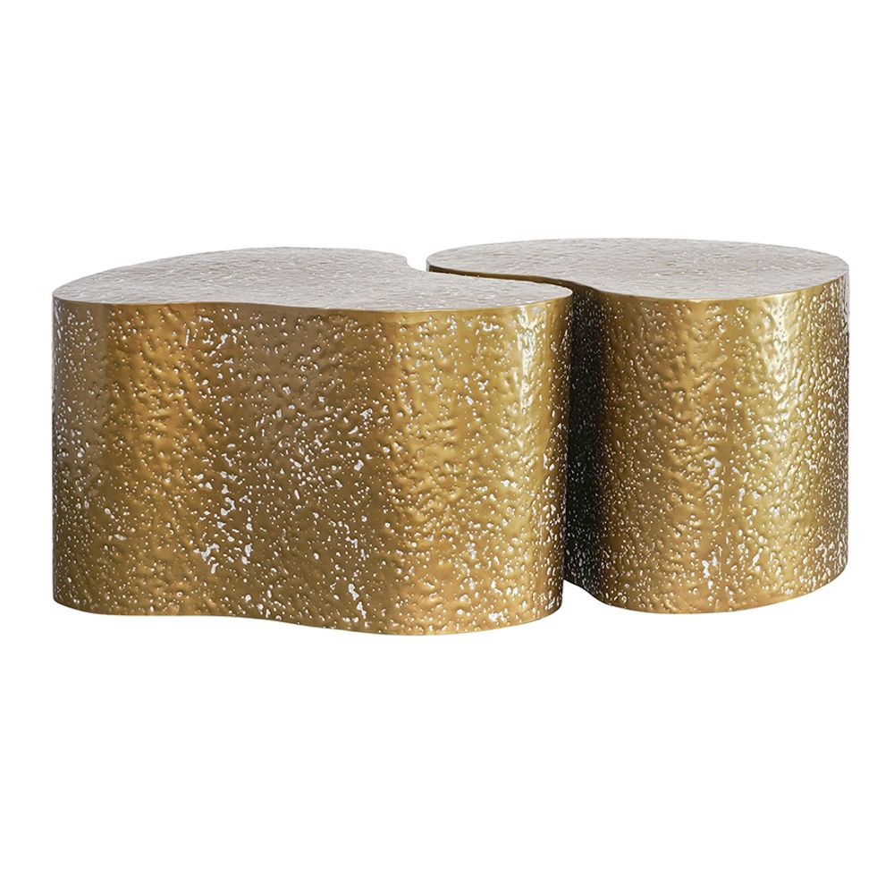 Набор из 2-х столиков Grannis, золотистые