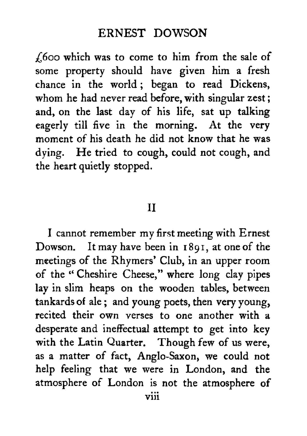 Poems | Dowson Ernest Christopher