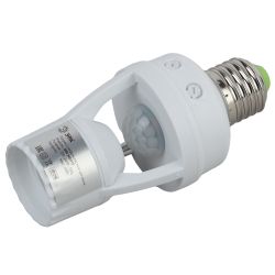 Датчик движения ЭРА MD 015 белый E27 60Вт 360гр 6м IP20