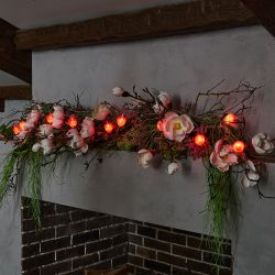 ULD-S0400-010-STB-2AA RED IP20 STRAWBERRY Гирлянда светодиодная на батарейках 2AA не в-к. Клубника. 4м. 10 светодиодов. Красный свет. Провод прозрачный. TM Uniel.