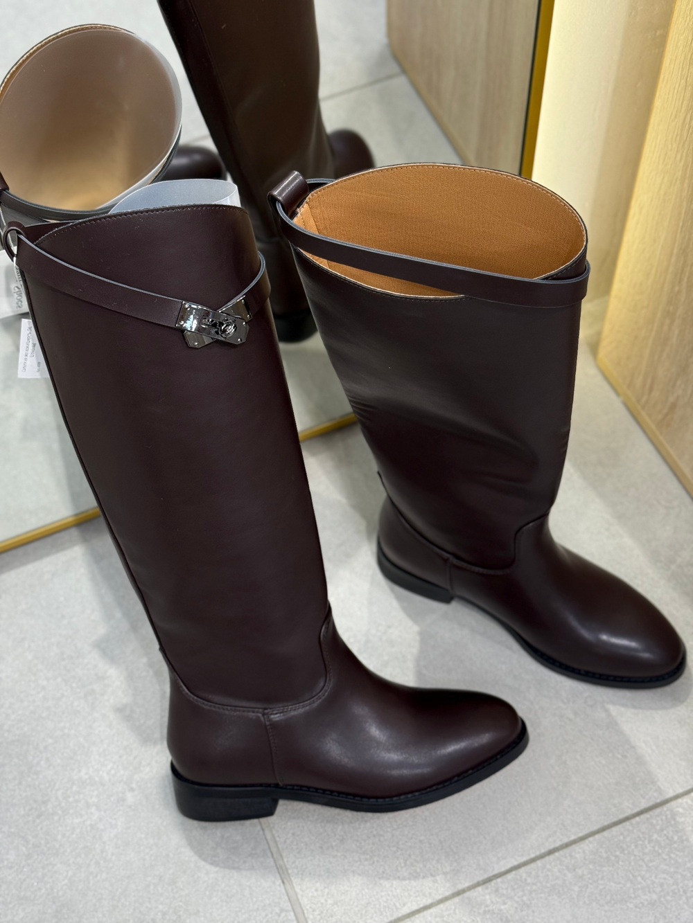 Сапоги из эко кожи/шерсть