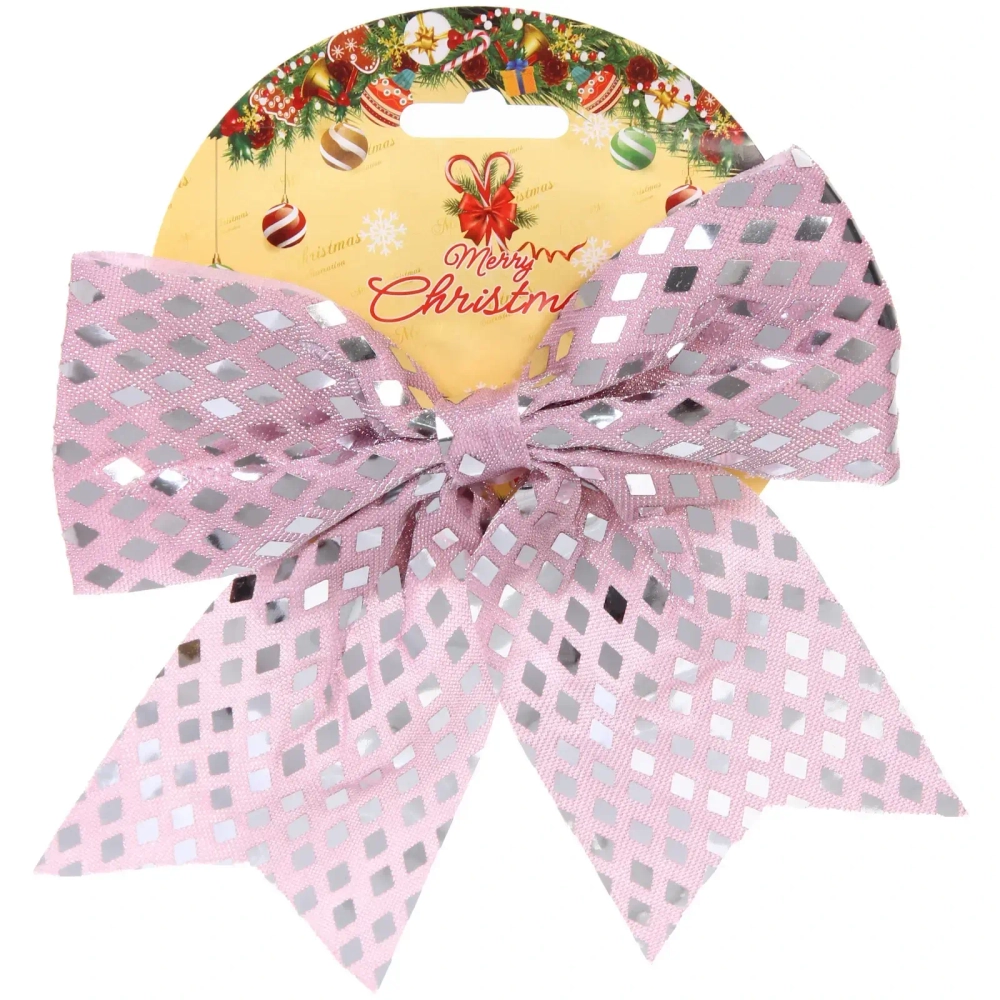 Бант на ёлку «Сказочные переливы» 17*19 см, Розовое золото