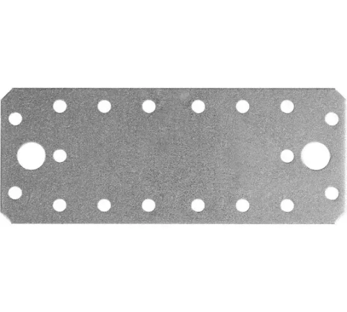 25 Пластина крепежная оцинкованная 140х55х2,0/2,5 мм