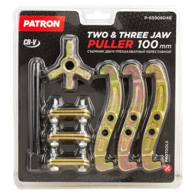 Съемник двух-трехзахватный переставной 4'' PATRON P-6590604B