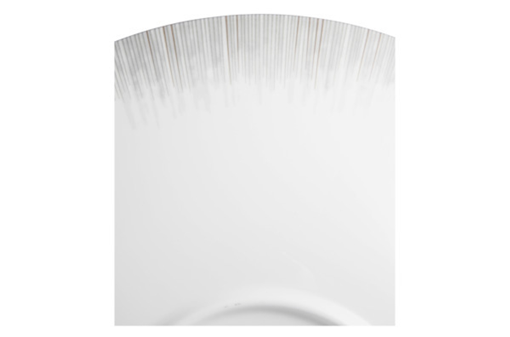 Тарелка суповая 23см Narumi Сверкающая Платина белая