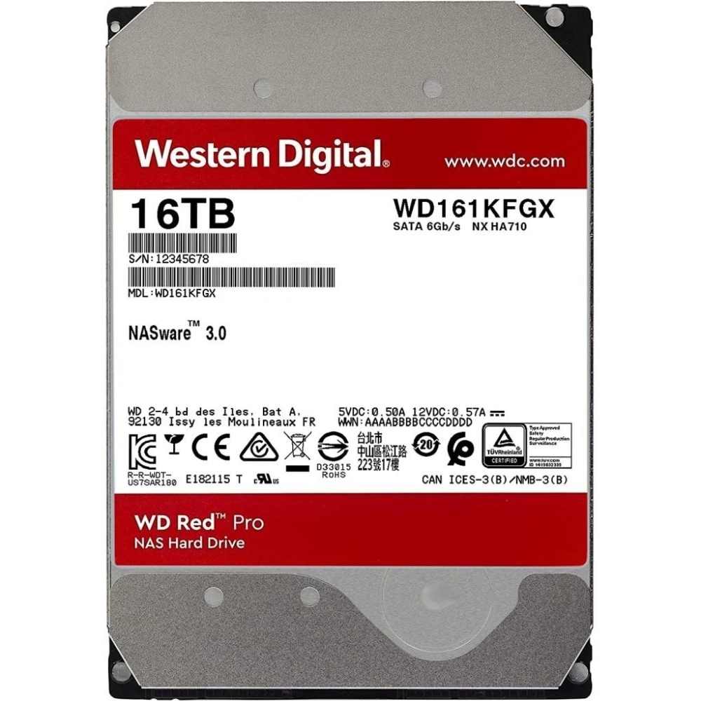Жесткий диск Western Digital Original Red Pro 16Tb (WD161KFGX)