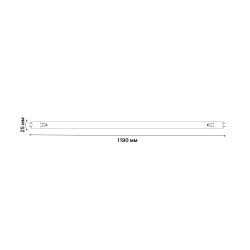 EFL-T8-36-UVCB-G13-CL Лампа ультрафиолетовая бактерицидная. Спектр UVC 253.7нм. Картон. ТМ Uniel