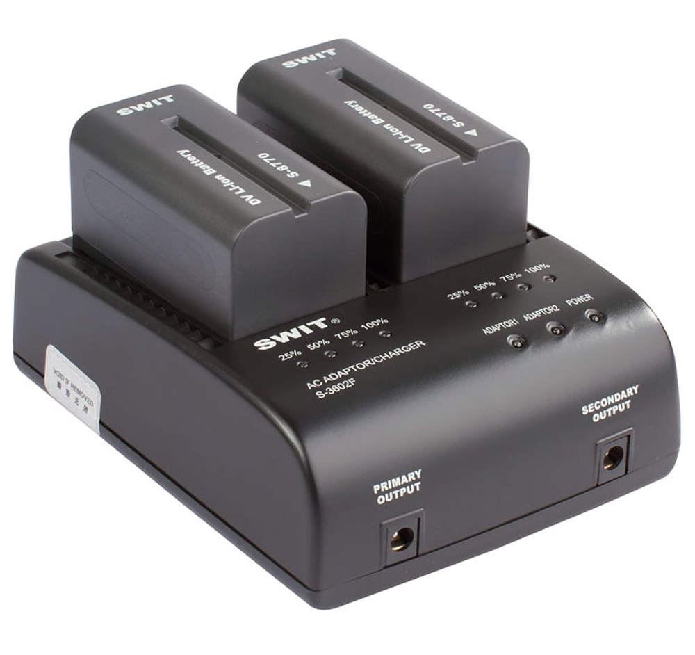 Зарядное устройство SWIT S-3602F 2-канальное для аккумуляторов Sony NP-F