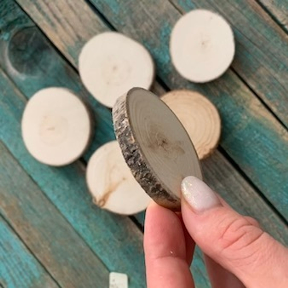 Деревянный срез дерева. Подставка. (5,5-7 см)