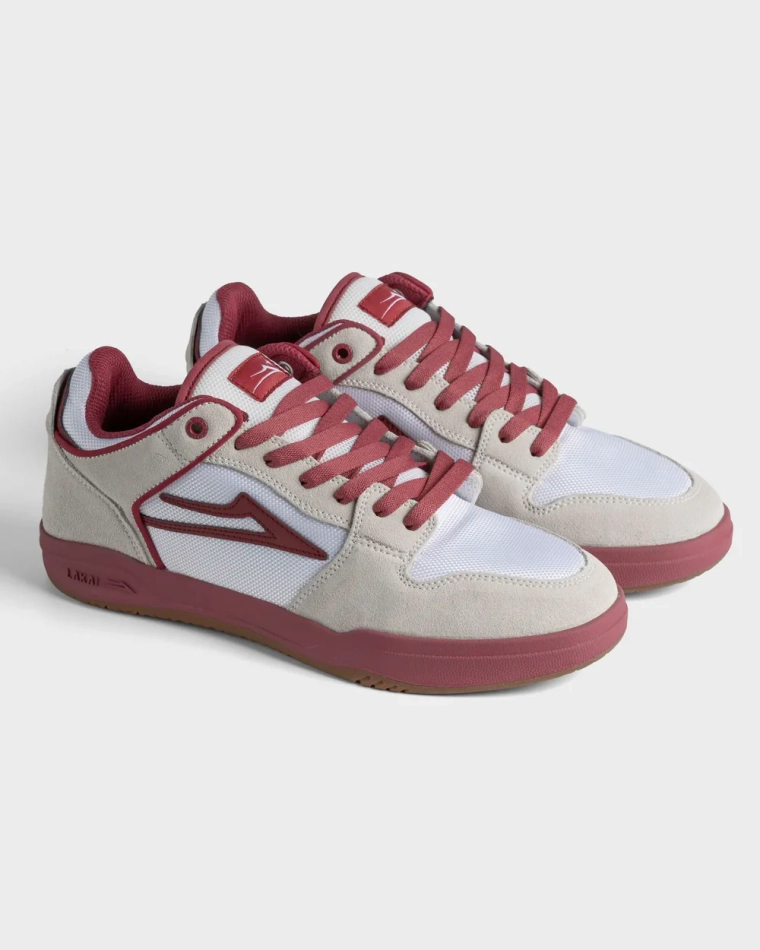 Кеды Lakai Telford Elite: White Suede Cordura Red (Q1-26)