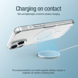 Чехол от Nillkin с поддержкой беспроводной зарядки MagSafe для iPhone 15, серия Nature TPU Pro Magnetic