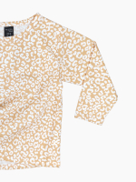 Лонгслив оверсайз Mjölk Леопард бежевый, уценка