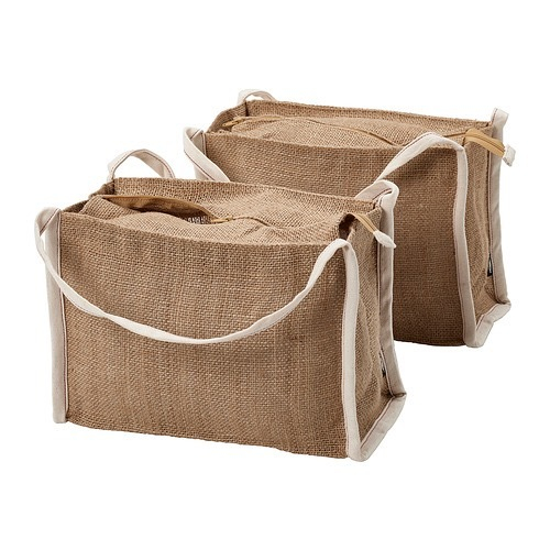 ГУЛЛРИСМОТТ GULLRISMOTT Сумки для хранения 2 шт 0,9 л, коричневые