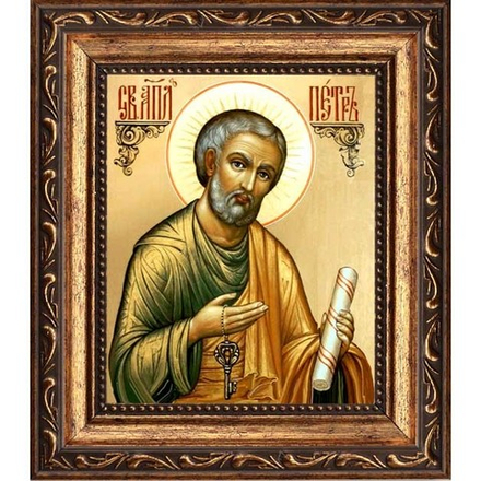Петр первоверховный апостол. Икона на холсте.
