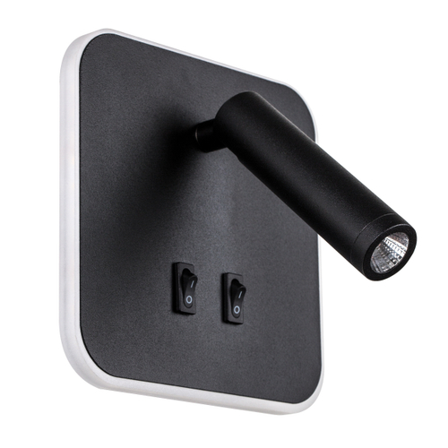 808667 Светильник настенный MURO LED 10W+3W 730LM+120LM G ЧЕРНЫЙ 3000K