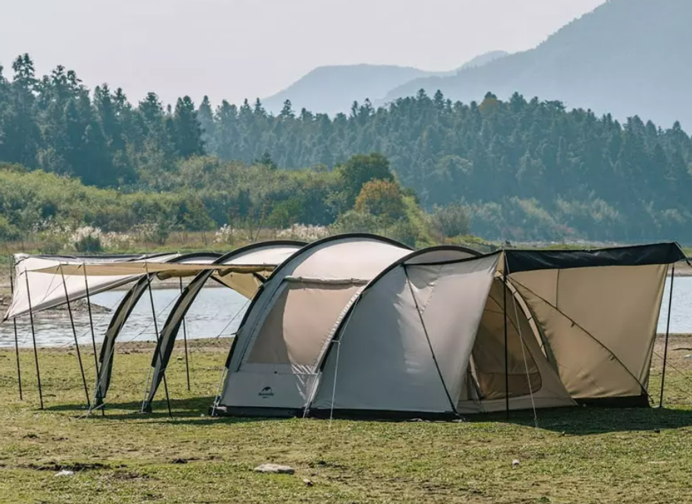 Палатка Naturehike Cloud Vessel Tunnel UPF 50+ 5-6 местная L, песочный, артикул NH20ZP015-QGOLSKR
