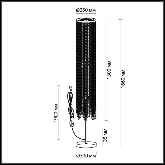 Торшер Odeon Light Chokka 5028/3F