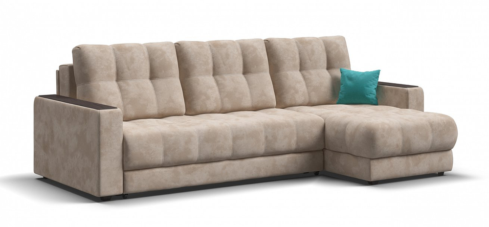 Диван Угловой Босс ХЛ Классик Шенилл Глосс беж (последний экземпляр)