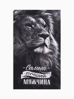 Набор кухонных полотенец «Доляна. Самый лучший мужчина», 35×60 см - 4 шт., 100% хлопок, 160 г/м²