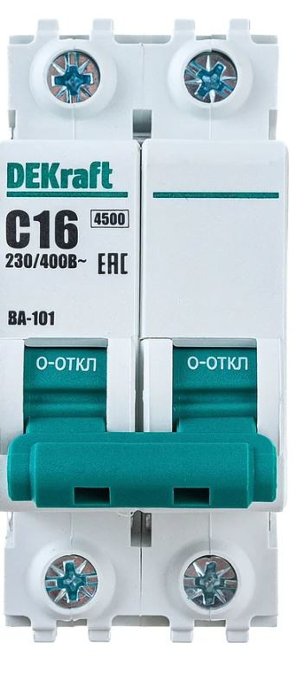 Автоматический выключатель DEKraft ВА101-2P-016A-C 11066DEK