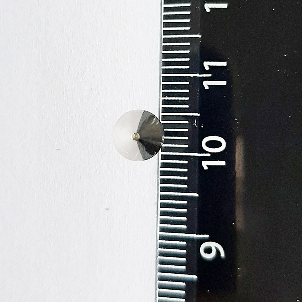 Лабрет 8 мм с конусом 6 мм, толщина 1,2 мм. Медицинская сталь. 1 шт