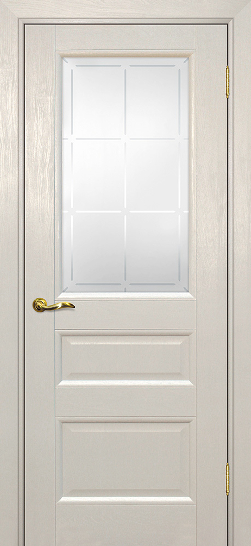 Дверь PSU-29 / Цвет Бланжевое дерево / Сатинат с художественным рисунком решетка / Двери PROFILO PORTE