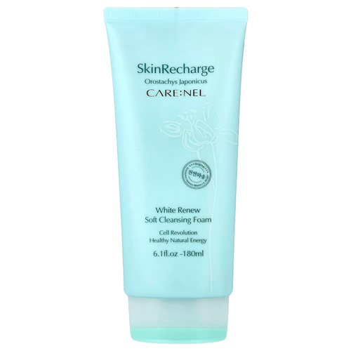 Care:Nel, White Renew, мягкая очищающая пенка, 180 мл (6,1 жидк. унц.)