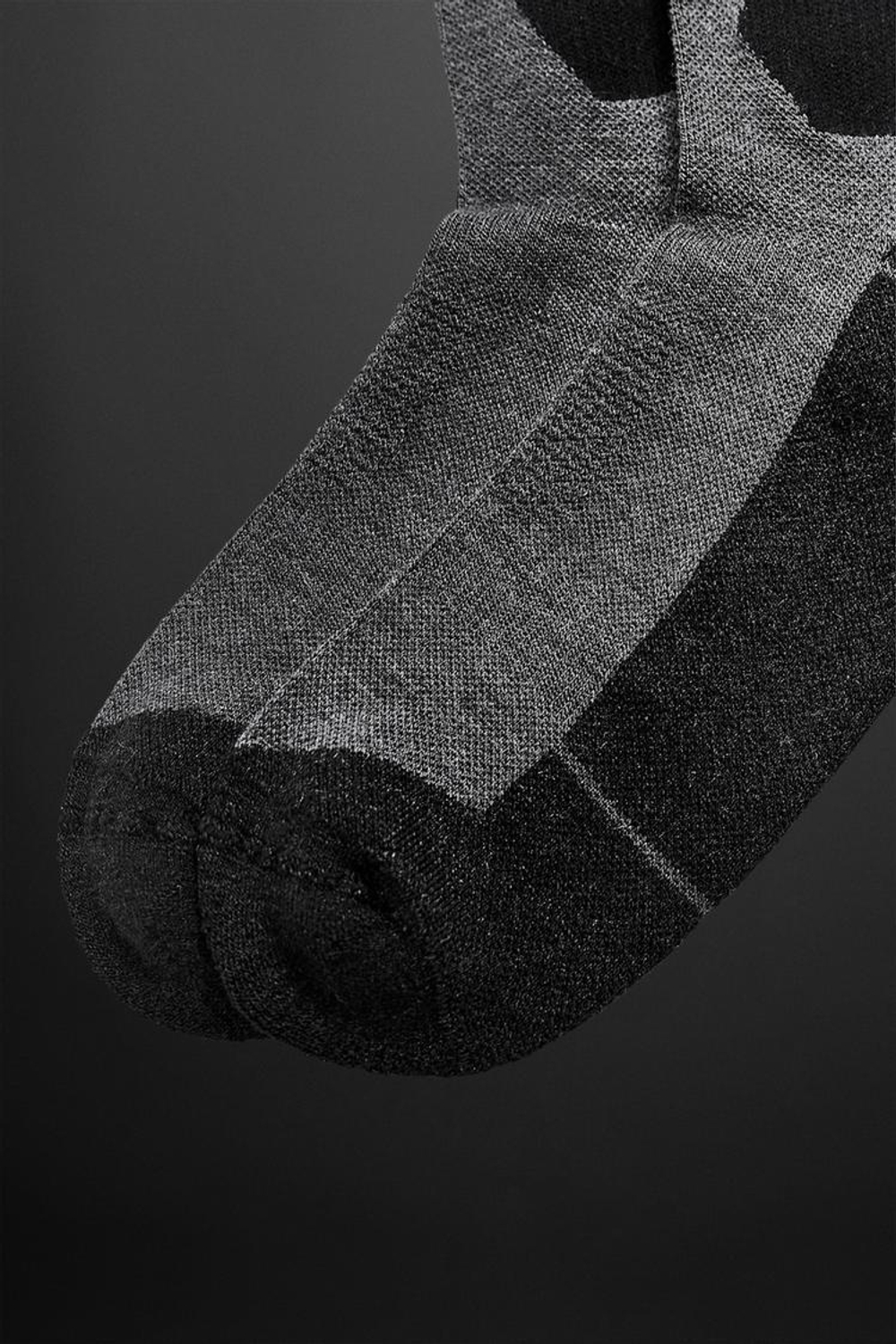 ZARA НОСКИ ИЗ СМЕСОВОЙ ШЕРСТИ С ВЫШИВКОЙ, ЧЕРНЫЙ