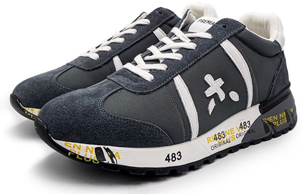 Premiata Lucy-D sneakers Серые с синим