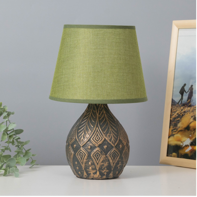 Лампа настольная 38046/1 E14 40Вт черно-золотой 23х23х32 см RISALUX