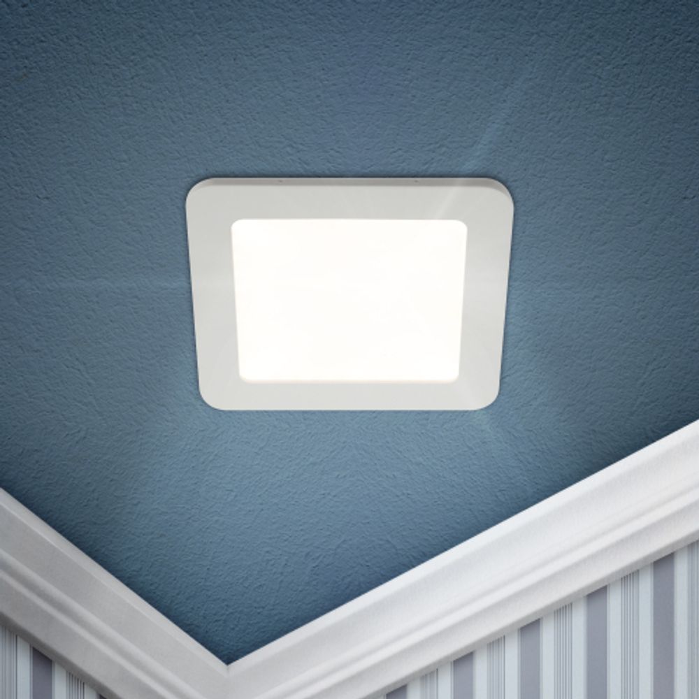 Светильник светодиодный встраиваемый Даунлайт ЭРА LED 2-18-4K Slim панель 18Вт 4000К квадрат | Downlight
