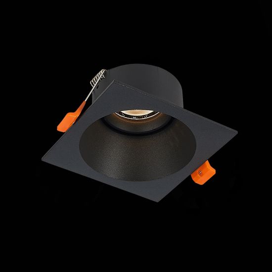 ST207.418.01 Св-к встр. Черный GU10 1*50W  L103xW103xH52 220V Без ламп Встраиваемые светильники