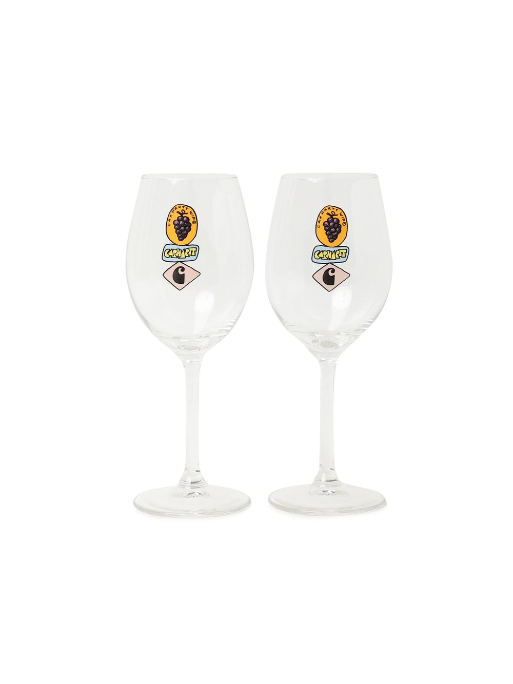 Винный Бокал ( Набор 2 Шт. ) Stacked Grapes Wine Glass Set