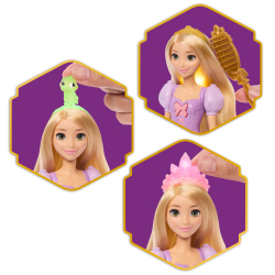 Disney Princess - Лалка Рапунцель Набор Волшебные Волосы с Подсветкой JHL46