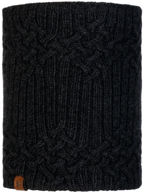 Вязаный шарф-труба с флисом Buff Neckwarmer Knitted Polar Helle Graphite Фото 1