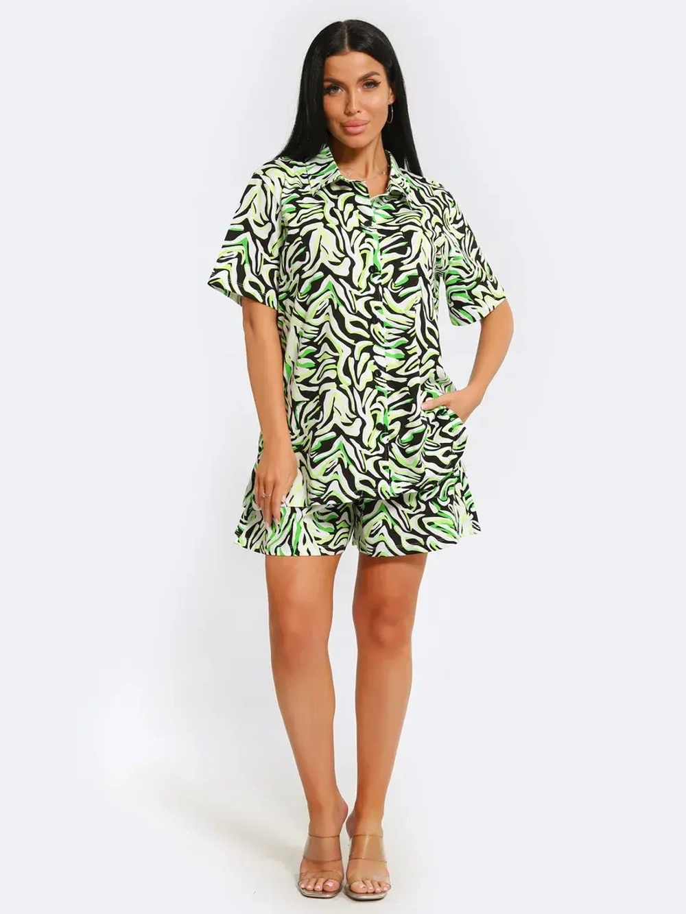 Комплект хлопок рубашка с шортами