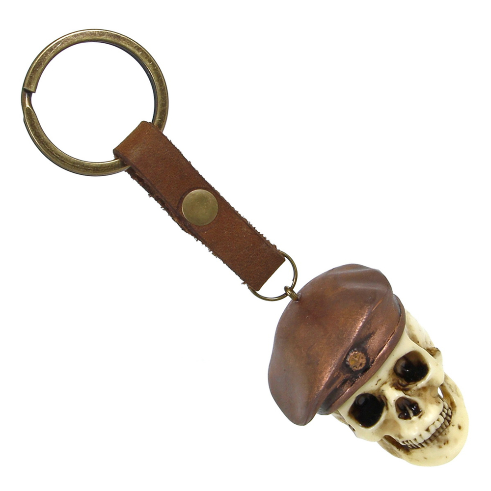 Брелок Череп в берете (107)