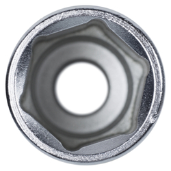 KING TONY (423523M) Головка торцевая глубокая шестигранная 1/2", 23 мм