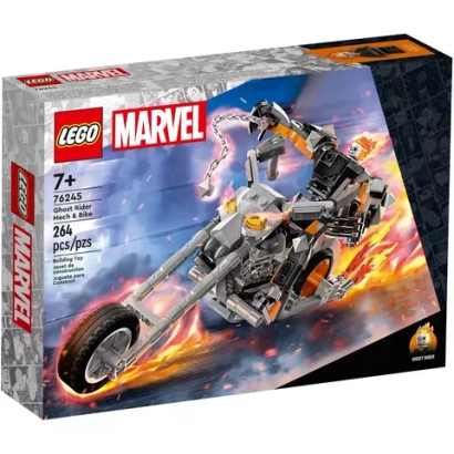LEGO Super Heroes: Механический Призрачный гонщик и мотоцикл 76245