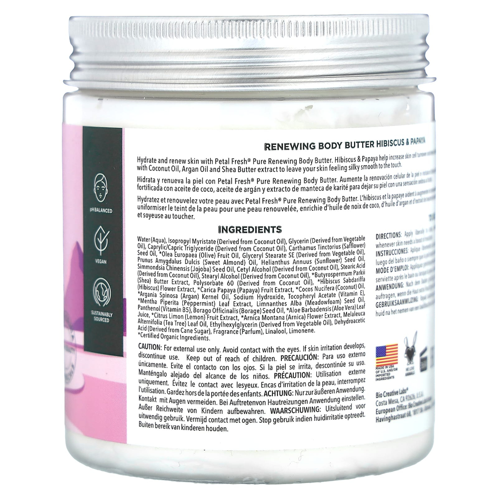 Petal Fresh, Pure, обновляющее масло для тела, гибискус и папайя, 237 мл (8 унций)