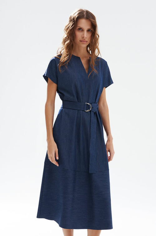 51749 Платье женское (синий в полоску)