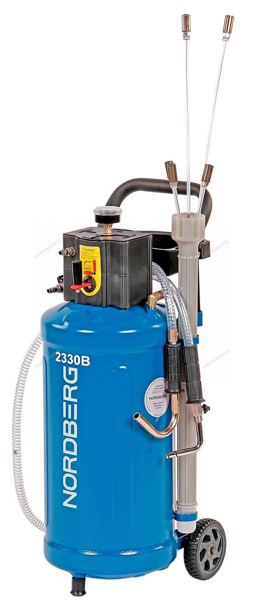 NORDBERG (2330B) Установка для сбора масла пневматическая, 30 л, синяя